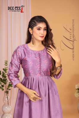 Twisha by Deecee Flared Long Zarna Silk Digital Printed  fancy Kurti collection at low price  kurtis catalogs