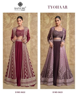 Tyohaar by Sayuri designer real premium chinon silk embroidered designer lehenga choli catalogue lehenga choli catalogs