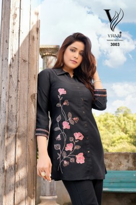 V Raaji Launched New Pic n Choose Concepts co ord set with machine work kurti and pant catalog at wholesale price kurtis catalogs