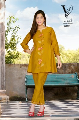 V Raaji Launched New Pic n Choose Concepts co ord set with machine work kurti and pant catalog at wholesale price kurtis catalogs