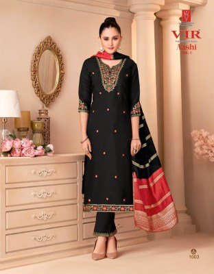 VIR Brand Aashi Vol 1 3-Piece Suit with Roman Pant And Fancy Chanderi Dupatta Wholesale Ethnic Wear kurti pant with dupatta Catalogs