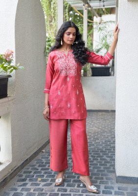 Vama Vol 2 by Ossm Heavy Embroidered short top and Palazzo pant collection at Affordable rate readymade suit catalogs