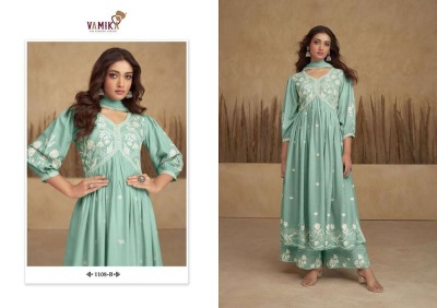 Vamika Aadhira vol 6 Design no 1108 a to 1108 e  Designer Nyra Style Embroidered Readymade catalogue wholesale  kurtis catalogs