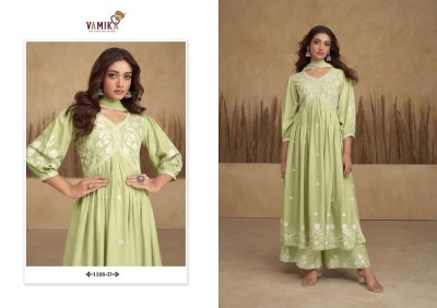 Vamika Aadhira vol 6 Design no 1108 a to 1108 e  Designer Nyra Style Embroidered Readymade catalogue wholesale  kurtis catalogs