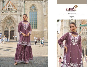 Vamika TM Anamika Vol 3  Heavy Chinon Suit Collection with Dupatta Wholesale readymade suits