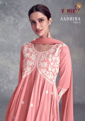 Vamika by Aadhira vol 9 designer embroidered georgette readymade Pakistani suit catalogue readymade suit catalogs