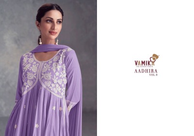 Vamika by Aadhira vol 9 designer embroidered georgette readymade Pakistani suit catalogue readymade suit catalogs