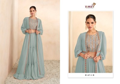 Vamika by Celebrity vol 2 pure BSY fiona designer lehenga choli with shrug catalogue at wholesale price lehenga choli catalogs