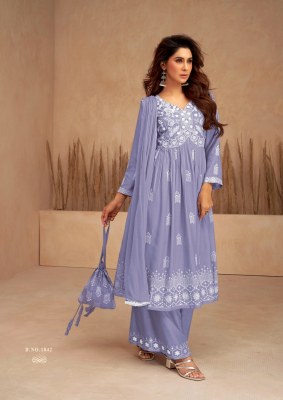 Vamika by Lakhnavi vol 7 heavy reyon exclusive embroidered kurti with plazzo and dupatta catalogue readymade suit catalogs