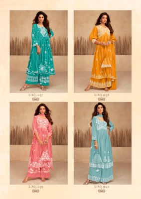 Vamika by Lakhnavi vol 7 heavy reyon exclusive embroidered kurti with plazzo and dupatta catalogue readymade suit catalogs