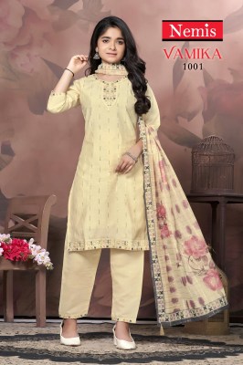 Vamika by Nemis roman silk exclusive readymade suit catalogue Vamika nx