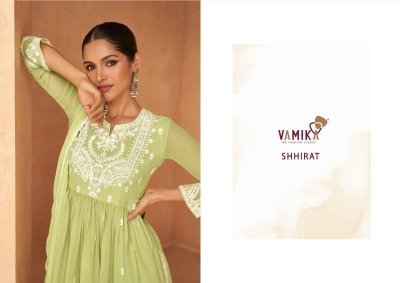 Vamika by Shhirat heavy georgette thread embroidered fancy anarkali suit catalogue at low rate fancy Anarkali suit catalogs