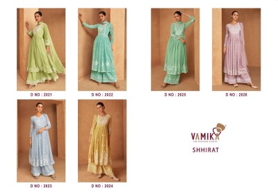 Vamika by Shhirat heavy georgette thread embroidered fancy anarkali suit catalogue at low rate fancy Anarkali suit catalogs