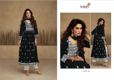 Vamika by aadhira vol 7 gold pure rayon viscose with lukhnavi work kurti with pant and dupatta catalog at wholesale rate kurtis catalogs