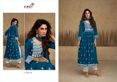 Vamika by aadhira vol 7 gold pure rayon viscose with lukhnavi work kurti with pant and dupatta catalog at wholesale rate kurtis catalogs