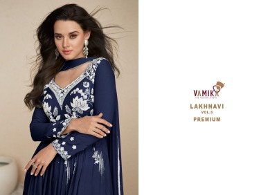 Vamika by lakhnavi vol 5 heavy reyon exclusive fancy sharara suit catalogue at affordable rate fancy sharara suit Catalogs