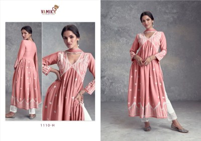 Vamika present Aadhira vol 8 gold designer nyra style embroidered top bottom and dupatta catalogue readymade suit catalogs