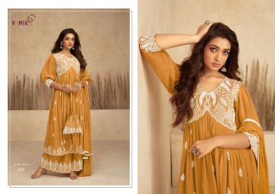 Vamika present Lakhanavi vol 7 Gold exclusive super hit heavy reyon readymade suit catalogue at low rate on amaviexpo salwar kameez catalogs