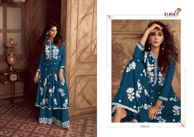 Vamika present Lakhnavi vol 4 heavy reyon embroidered readymade suit catalogue at wholesale price readymade suit catalogs