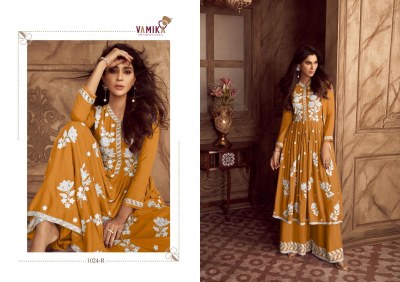 Vamika present Lakhnavi vol 4 heavy reyon embroidered readymade suit catalogue at wholesale price readymade suit catalogs