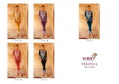 Vamika present Veronica Vol 2 Gold presenting exclusive heavy reyon co ord set catalogue at wholesale price co ord set catalogs