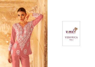 Vamika present veronica vol 2 presenting exclusive heavy reyon  c co ord set catalogs