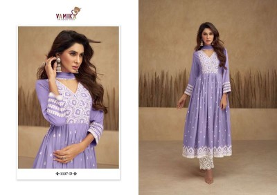 Vamika presents Aadhira vol 5 d n 1107a to 1107e  Designer Embroidered nayra collection dress wholesaler  kurtis catalogs