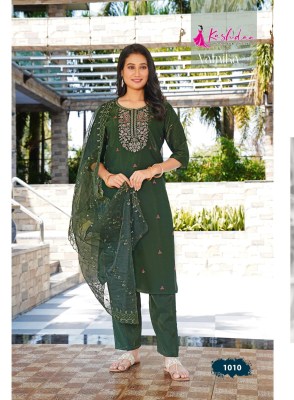 Vamika vol 1 by Kashida Heavy Roman Shimmer top bottom with dupatta collection at affordable rate readymade suit catalogs