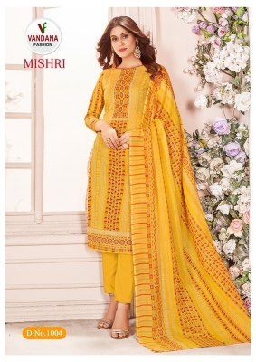 Vandana by Mishri vol 1 indo cotton with designer print unstitched dress material at wholesale price salwar kameez catalogs