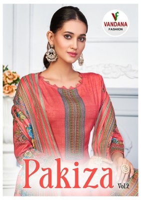 Vandana fashion by Pakiza vol 2 indo cotton with designer printed dress material unstitched catalogue Vandana Fashion