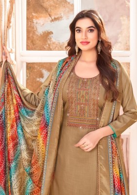 Vandana fashion launch Nigaar  vol 2 fancy Pure Reyon Slub With Embroidered unstitched salwar kameez catalog at affordable rate salwar kameez catalogs