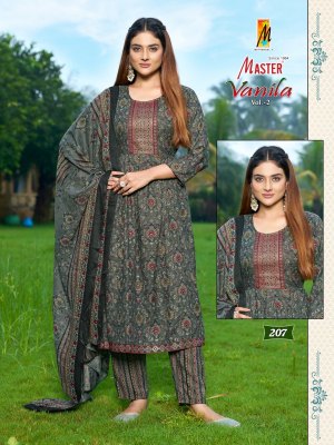 Vanila vol 2 by Master Capsuale printed Ghera Frock Style Kurti pant and dupatta catalogue at collection readymade suit catalogs