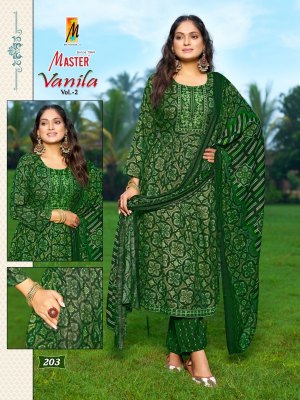 Vanila vol 2 by Master Capsuale printed Ghera Frock Style Kurti pant and dupatta catalogue at collection readymade suit catalogs