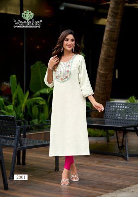 Vaniska Five Star Vol 2 Vatican Silk Kurti Heavy Embroidery Designer Kurtis Set Wholesale kurtis catalogs