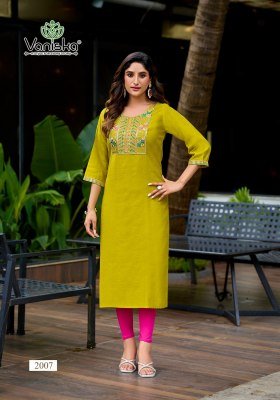 Vaniska Five Star Vol 2 Vatican Silk Kurti Heavy Embroidery Designer Kurtis Set Wholesale kurtis catalogs