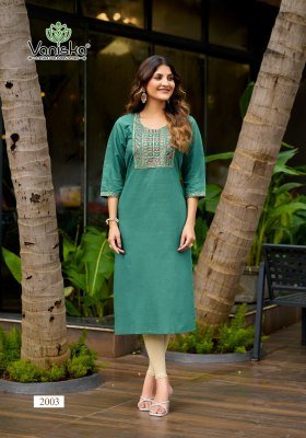 Vaniska Five Star Vol 2 Vatican Silk Kurti Heavy Embroidery Designer Kurtis Set Wholesale kurtis catalogs
