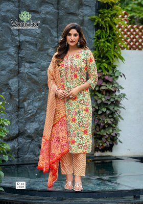 Vaniska Trendy Vol 1 Pure Cotton Kurti Set with Heavy Embroidery Wholesale kurtis catalogs