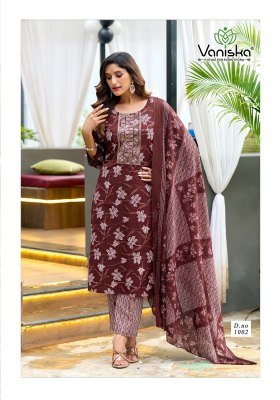 Vaniska Trendy Vol 1 Pure Cotton Kurti Set with Heavy Embroidery Wholesale kurtis catalogs