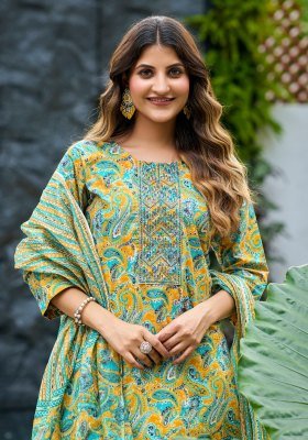 Vaniska Trendy Vol 1 Pure Cotton Kurti Set with Heavy Embroidery Wholesale kurtis catalogs