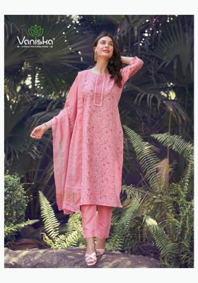 Vaniska by sunrise vol 1 capsual foil printed straight kurti pant and dupatta catalogue at affordable rate readymade suit catalogs