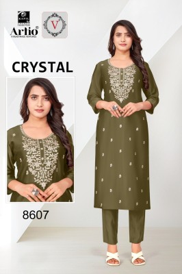 Veda by kapil trendz rangila silk with thread embroidered kurti catalogue at amaviexpo kurtis catalogs