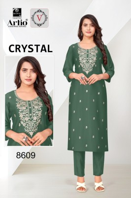 Veda by kapil trendz rangila silk with thread embroidered kurti catalogue at amaviexpo kurtis catalogs