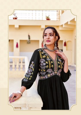 Vedam by Wooglee Heavy reyon fabric with embroidered kurti collection kurtis catalogs