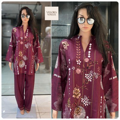 Velora Vogue Turkish Style Poly Linen Co-ord Set  7 Designs  Sizes L 40 XXL 44  Top and Pant wholesale kurtis catalogs kurtis catalogs