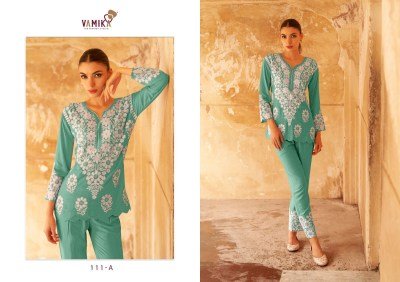 Veronica vol2 by Arihant Heavy reyon sequence work embroidered co ord set at affordable rate Size wise Combo Set