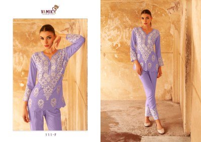 Veronica vol2 by Arihant Heavy reyon sequence work embroidered co ord set at affordable rate Size wise Combo Set