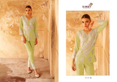 Veronica vol2 by Arihant Heavy reyon sequence work embroidered co ord set at affordable rate Size wise Combo Set