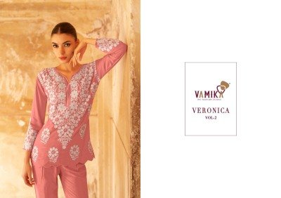 Veronica vol2 by Arihant Heavy reyon sequence work embroidered co ord set at affordable rate Size wise Combo Set