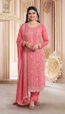 Vinay Fashion Kuleesh Saira Thread Embordered Chinon Dress Material wholesale  salwar kameez catalogs