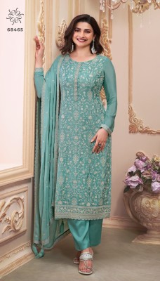 Vinay Fashion Kuleesh Saira Thread Embordered Chinon Dress Material wholesale  salwar kameez catalogs